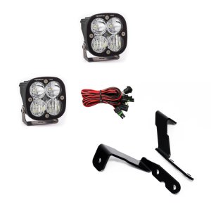 GMC Sierra A-Pillar Mounts - Baja Designs - Squadron Pro Lights - `07-`13